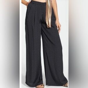 Nwt- Astr the Label- textured houndstooth pleated pants- XS